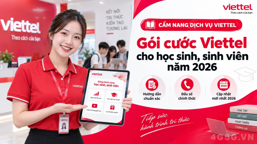 Ảnh đại diện gói cước Gói Cước Viettel Cho Sinh Viên 2026: GIC125N 10GB/Ngày, Từ 30K