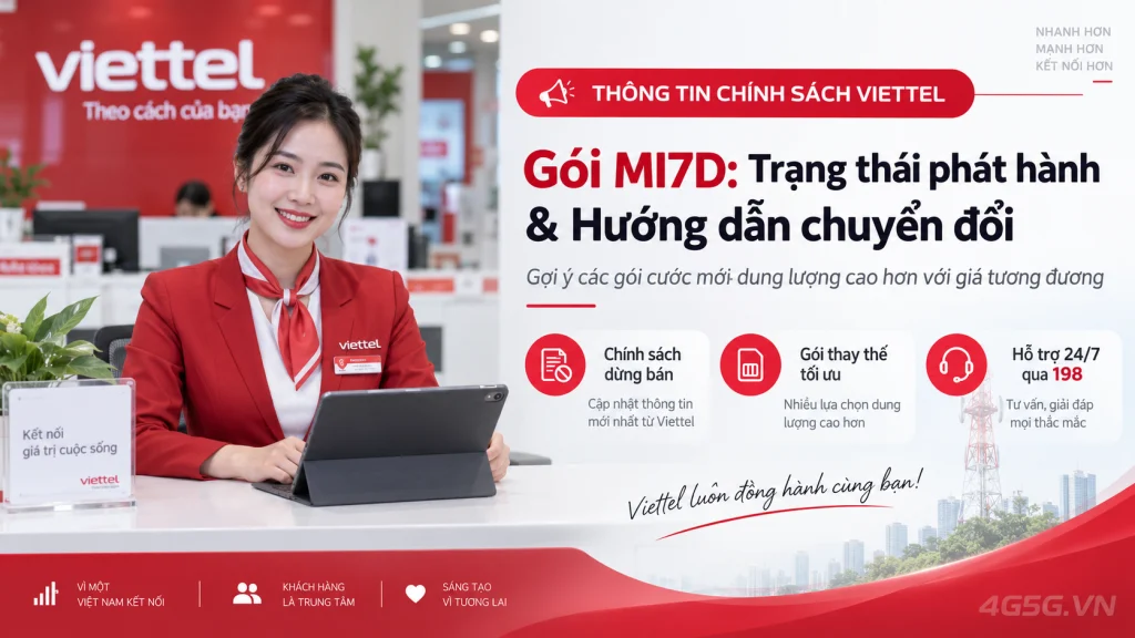 Ảnh đại diện gói cước Gói MI7D Viettel đã ngừng bán – thay thẳng bằng TV7K cùng giá
